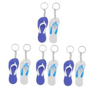 BCOATH 24pezzi Portachiavi Ciabatte Colorate Decorativi E Creativi Per Party Luau E Feste Di Compleanno Accessori Per Chiavi E Borse Design Unico E Compatto