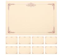 BCOATH 25 fogli Carta per Certificati Vuoto con Angoli Arrotondati per Stampa Diplomi e Premi Carta Pergamena Liscia e Compatta per Ufficio Scuola e Decorazione