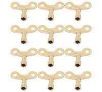 BCOATH 25 Pezzi Chiave per Radiatore in Ferro e Lega di Zinco, Foro 6 MM | Anello Perforato, Finitura Oro, per Valvole di Scarico, Manutenzione Idraulica e Interventi Hvac