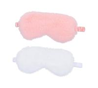 BCOATH 2pezzi Maschera Per Dormire in Morbido Benda Per Occhi Per Viaggi e Pisolini Adatta Chi Non Dorme La Luce Accesa