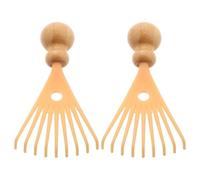 BCOATH 2pezzi Massaggiatore Capelluto Manuale in Bambù Grattacapelli per Massaggio Profondo Scalpo Strumento Anti-prurito per Tappezzamento e Pulizia del Capelluto