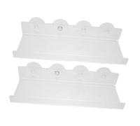 BCOATH 2pezzi Mensola Estensibile per Piante da Finestra con Ventose Resistenti in Acrilico Trasparente Supporto Compatto per Piante, Erbe Aromatiche e Vasi da Interno Ed Esterno