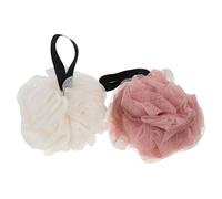 BCOATH 2pezzi Spugna da Bagno in Rete Esfoliante Spugna Schiumogena da Doccia Scrubber per Corpo Palla da Doccia Forma di Fiore Accessori da Bagno Delicato sulla Sensibile Ampia