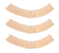 BCOATH 3 Pezzi Miniature Artificial Thatch Roof Roll Realistic Faux Straw Grass for Dollhouse Crafting Wedding Hawaiian Party Decorations Weather-Resistant Tiny Hay Roof Model