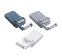BCOATH 3 Pezzi Portascopa da Parete Adesivo in ABS per Scope e Mop | Montaggio senza Fori, Salvaspazio per Bagno e Casa, Struttura in Pvc, per Organizzare Utensili Domestici Colore Casuale