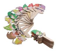 BCOATH 30 Etichette in Legno per Piante a Forma di Nano Marcatori per Piante in Vaso e da Giardino Set da 30 Pezzi Decorazioni Leggere e Facili da Usare per Giardinaggio Interno ed