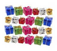 BCOATH 30 Pezzi Miniature Dollhouse Boxes in Color Foam Mini Presents For Holiday Decor And Craft Projects Tiny Christmas Ornaments For Dollhouse Accessories