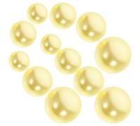 BCOATH 300 Pezzi Perle Finte ABS Gialle Leggere e Facili da Usare per Riempitivo di Vasi Decorativi e Progetti Artigianali Come Accessori per Chioma da Sposa