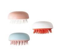 BCOATH 3pezzi Spazzola Massaggiante Capelluto per Shampoo e Capelli Doccia Massaggiatore Scalpo Rimuove Forfora e Sebo Indurito Adatto Tutti Tipi Capelli