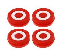 BCOATH 4 Pezzi Ammortizzatori Vibrazioni per Racchetta da Tennis in Silicone Rosso Smorzatori Assorbimento Urti per Controllo Vibrazione e Prevenzione Gomito del Tennista Adatti Varie