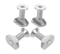 BCOATH 4 Pezzi Kit Montaggio Hydrofoil in Acciaio Resistente Dadi Scorrevoli per Tavole Surf e Wing Foil Viti Esagonali per Sistemi Montaggio Foil e Kiteboard Accessori Surf ad Alta