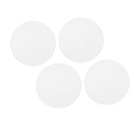 BCOATH 4 Pezzi Paracolpi da Parete in Silicone Autoadesivo Rotondo Cuscinetti Protettivi Antiurto per Maniglie Porte Ammortizzatori Bianchi per Mobili e Pareti Facili da Installare Danni