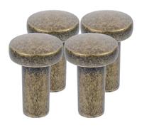 BCOATH 4 Pezzi Pomello per Armadio in Lega di Zinco Stile Classico, Bronzo | Finitura Robusta, Presa Confortevole, Uso per Armadio e Credenza in Soggiorno