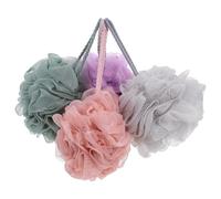 BCOATH 4 pezzi Shower Ball Esfoliante Corpo Loofah Morbido Ultrasoft con Ricca Schiuma Palline da Doccia Resilienti e Delicate per Pulizia e Benessere della Accessori Bagno con Design