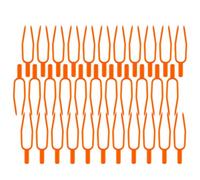 BCOATH 400 Pezzi Clip di Fissaggio per Piante Rampicanti in Plastica Arancione, Supporto Giardinaggio per Fiori e Viti, per Giardino e Grandi Aziende Agricole