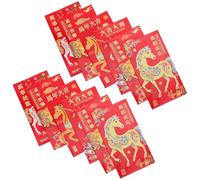 BCOATH 48 Pezzi Buste Rosse Capodanno Cinese Anno del Cavallo Buste Hong Bao Per Soldi Fortunati Pacchetti Carta Spaziosi per Matrimonio Compleanni Festa Stagionale
