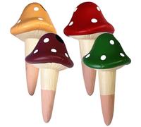 BCOATH 4pezzi Globetti di Irrigazione in Argilla a Forma di Fungo per Piante da Interno e Esterno, Annaffiatoio Automatico Che Mantiene Terreno Umido per Vasi di Tutte Le Colore Casuale
