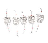 BCOATH 5 Gabbie in Acciaio Inossidabile Resistente Trappola per con Rete per Pesci e Crostacei Portatile e