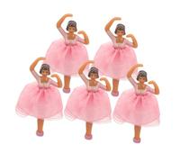 BCOATH 5 Pezzi Accessori Bambole Carillon Miniature Ballerine Danza Eleganti per Decorazione Scatola Musicale Principesse Artigianali Realistiche per Collezionisti e Regali