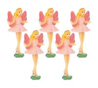 BCOATH 5 pezzi Figurine Ballerine da Carillon Bambole Principessa in Stile Cartone Animato per Decorazioni e Accessori Camera da Letto Ragazza Sostituzione per Scatole Musicali Balletto