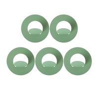 BCOATH 5 Pezzi Gancio Adesivo in Ferro Stile Nordico, Verde | Tenuta Robusta, Protegge la Parete, per Cappelli e Cornici, Cucina e Armadio, Set da Cinque Pezzi
