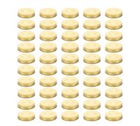 BCOATH 50 Pezzi Coperchi Slot per Barattoli Bocca Regolare in Latta Dorata per Barattoli Risparmio Coperture per Salvadanai Facili da Installare