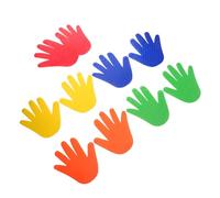 BCOATH 5paia Hand Shape Non- Carpet Markers for Kids and Adults Sensory Massage Training Equipment for Classroom Kindergarten Team Building Activities Interactive Learning