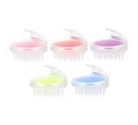 BCOATH 5pezzi Pettini Massaggianti Per Capelluto Silicone Spazzole Per Shampoo Attivatore Della Crescita Dei Massaggiatore Per La Dei Design Ergonomico e Portatile