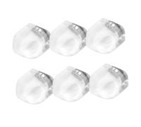 BCOATH 6 Pezzi Fermaporte Magnetico per Pavimento in Silicone Trasparente Antiurto Installazione Assorbimento Impatti e Fissaggio Magnetico per e Camera da Letto