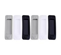 BCOATH 6 Pezzi Maniglia Adesiva Nera in ABS per Porta e Cassetto, Elegante | Tocco Confortevole, Apertura Semplice dei Mobili, Installazione Adesiva, per Stanza e Ambiente, Uso Quotidiano