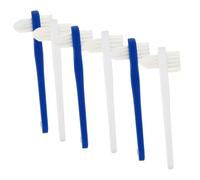 BCOATH 6 Pezzi Spazzolino per Protesi Dentaria Spazzolino da Denti per Adulti per Pulizia dei Dentieri Design Ergonomico e Impugnatura Comfortevole per Orale Quotidiana