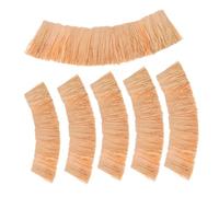 BCOATH 6 Pezzi Tetto in Paglia Artificiale Miniature per Decorazioni Te Tetto Paglia Finto per Casa delle Bambole Giardini Incantati e Feste Stagionali