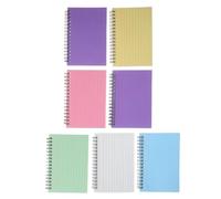 BCOATH 7 Pezzi Taccuino Spiralato Blocco Note Adesivo Resistente per Liste Attività Appunti Creativi e Pianificazione Portatile per Scuola Ufficio e Uso Domestico