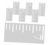 BCOATH 7pezzi Righello Per Template Per Misurazione Ruler Hollow Per Decorazioni e Te
