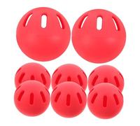 BCOATH 8 Baseball Soft EVA Training Balls For Indoor Outdoor Practice Perforated Aerodynamic Design For Stable Flight Kid Friendly Safety And Easy Storage