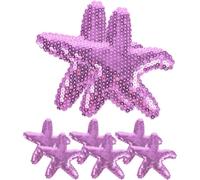 BCOATH 8 Pezzi Mollette per Chioma a Forma di Stella in Pelle Artificiale Porpora, Comode da Indossare e Versatili, per Ragazze e Bambine come Accessori Mare e Spiaggia