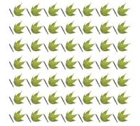 BCOATH Accessori Floreali in Plastica Verde per Fiori Artificiali, 200 Set Base Stabile e Design Naturale ad Alta Realtà per Decorazioni Interne e Bricolage