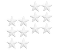 BCOATH Alta Densità 12 Pezzi Bianco in Bipeltate Stelle a 5 Punte Facili da Dipingere per Decorazioni Natalizie per Lavoretti Fai da Te e Albero di Natale