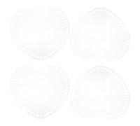 BCOATH Base in Acrilico Trasparente a Forma di Cuore per Uncinetto Borse 4 Pezzi Leggera per Esperienze DIY Creative e Occasioni Speciali