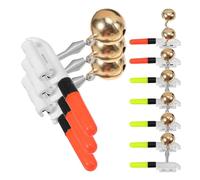 BCOATH Bastoncini Luminosi da Pesca Campanello Allarme per Canne da Pesca Design Compatto in Abs e Rame Confezione da 10 Pezzi