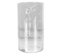 BCOATH Bicchiere in Vetro Resistente al Calore Misurino Versatile Scala Graduata, Design Pratico e Portatile per Cucina e Bevande Calde per Latte e Acqua