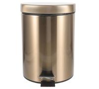 BCOATH Bidone Pedale Rotondo in Acciaio Inox 5l per Cucina e Ufficio | Facile da Pulire e Lavabile, Apertura Ampia, Riutilizzabile, per Altri Spazi Dove Serve un Cestino