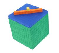 BCOATH Blocchi Matematici in Schiuma per Gioco Educativo per Apprendimento Precoce con Blocchi Decimali Ordini Giocattoli per Sviluppo Cognitivo e Abilità di Calcolo