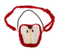 BCOATH Borsa a Tracolla Invernale in Peluche di Lana di Agnello Borsa Tote Soffice e Calda per Ragazze Doppia Funzione Fodera Interna Antigraffio Design Natalizio Kawaii