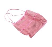 BCOATH Borsa da Spiaggia in Rete Rosa Tote Bag Sandproof con Tasche Multiple per Giochi Costumi e Accessori da Viaggio Pieghevole e Traspirante per Donne e Famiglie in Vacanza
