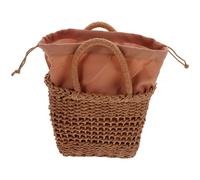 BCOATH Borsa Donna Tracolla Estiva in Paglia Intrecciata Design Pastorale, Resistente e Capiente, per Escursioni e Uso Quotidiano