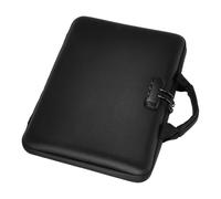 BCOATH Borsa Portadocumenti Ignifuga Lucchetto e 13 Tasche in EVA Resistente, Organizer a Fisarmonica Portatile per Viaggi e Ufficio Spazio per Laptop e Passaporti