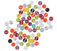 BCOATH Bottoni Miniatura Bianchi 3mm in Lega Due Fori, 200 Pezzi per Cucito Facile e Decorazioni Versatili, per Cucire Vestiti di Bambole e Scrapbooking