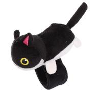 BCOATH Bracciale Slap Animale in Peluche Nero Cotone Pp, Design Carino e Adorabile, Facile da Indossare, come Bomboniera per Festa di Natale
