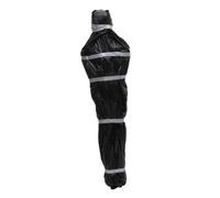 BCOATH Cadavere Finto Halloween in PVC Nero, Forma Realistica Gigante | Decorazione Horror per Casa Interna, Effetto Scena del Crimine, Leggero, per Albero